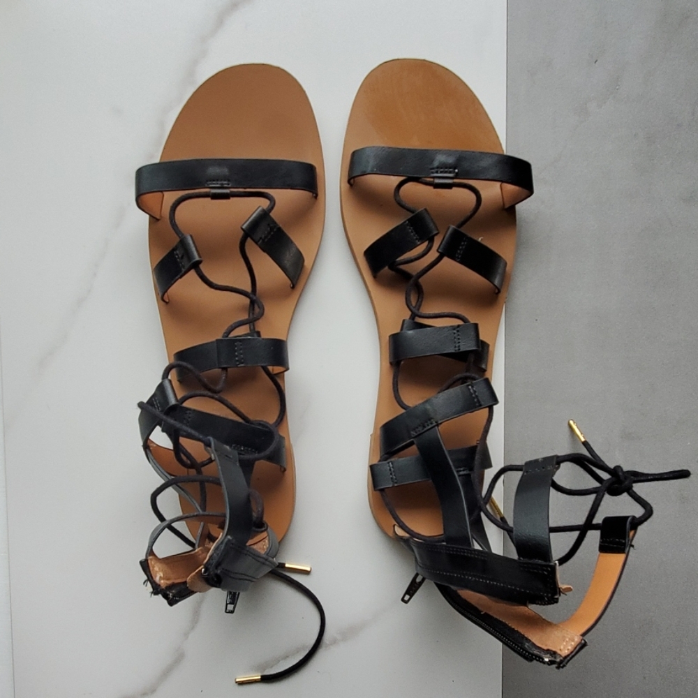 Express Black Gladiator Sandals Size 10